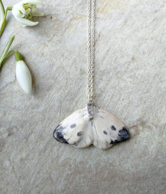 Ceramic Garden Butterfly Necklace